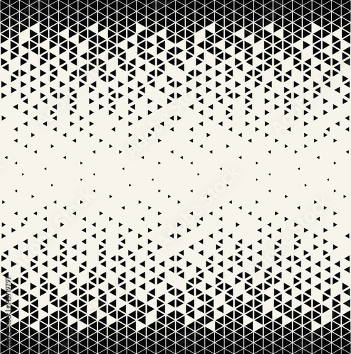  abstract geometric triangle halftone gradient seamless vector pattern
