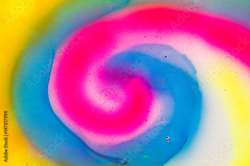 Zdjęcie XXL Streszczenie kolorowy fluorescencyjny niebieski, żółty, różowy kolor