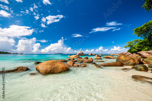  Beautiful beach at Seychelles