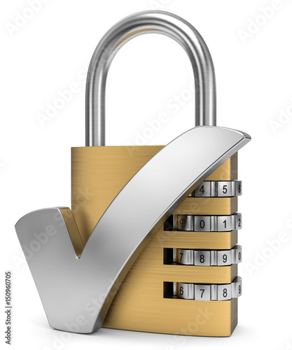 Zahlenschloss mit Haken