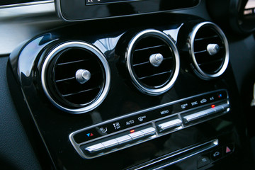 Interior of a modern car, Car Air Conditioner