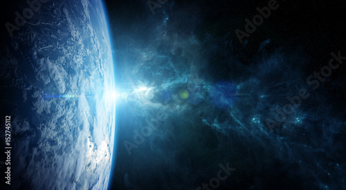 Planet Earth in space 3D rendering elements of this image furnished by NASA