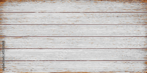 Fototapeta White, grey wooden texture, old painted planks