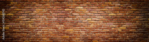 panoramic view of masonry, brick wall as background