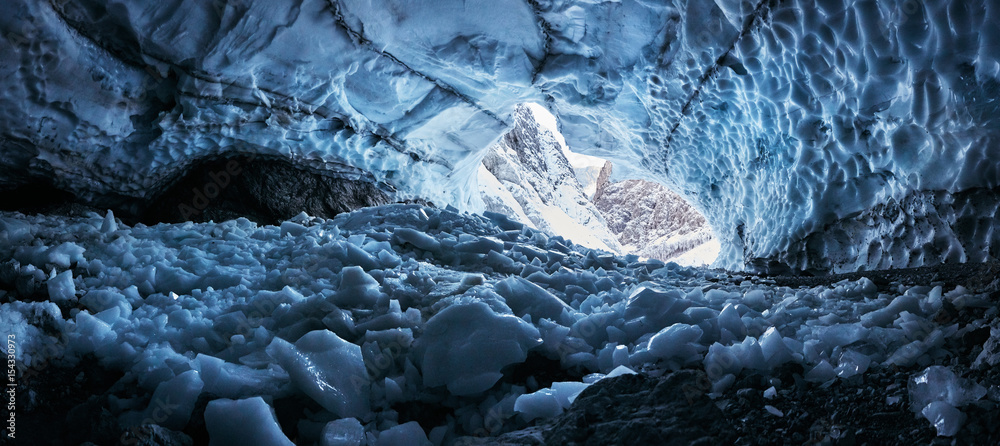 Panorama der Eiskapelle Berchtesgaden, Watzmann-Ostwand