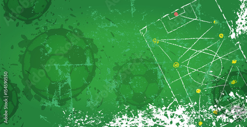 Fototapeta Soccer / Football design template,free copy space, vector