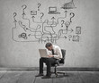Focused businessman Focused businessman