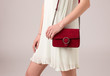 Woman with red bag Woman with red bag