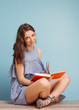Woman reading a book Woman reading a book