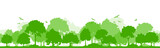 Silhouette Laubwald