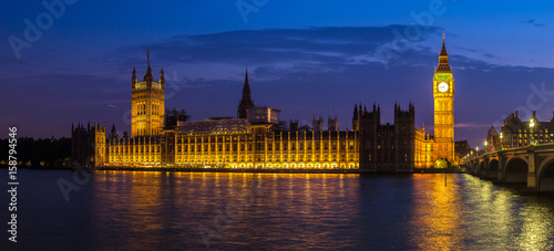 Big Ben, Parliament, Westminster bridge in London