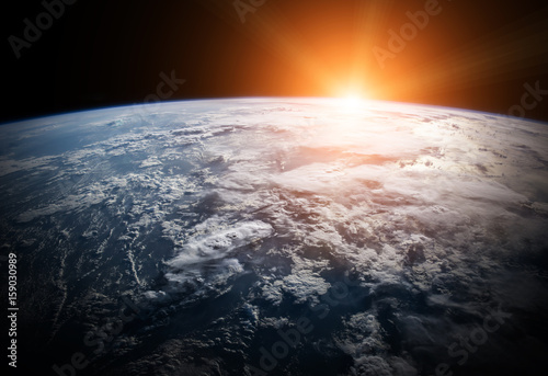 Planet Earth in space 3D rendering elements of this image furnished by NASA