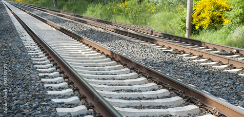 Schienen, Zugverkehr in Schleswig-Holstein, Deutschland 
