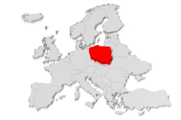 3D map - Poland