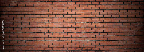 Red brick wall texture for background