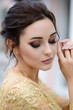 Beautiful fashion bride, sweet and sensual. Wedding make up and hair Beautiful fashion bride, sweet and sensual. Wedding make up and hair