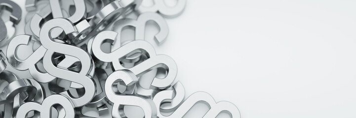 Paragraph on white ground panorama