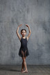 Ballerina girl posing in dance studio Ballerina girl posing in dance studio