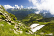 Panoramic view of mount Chugush (Western Caucasus) Panoramic view of mount Chugush (Western Caucasus)