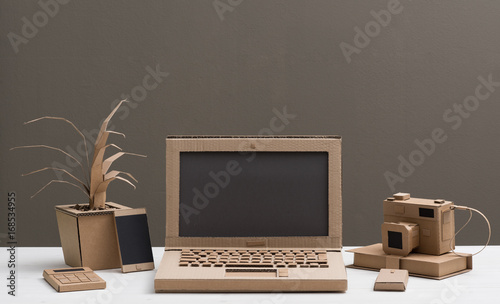 Eco-friendly creative cardboard office