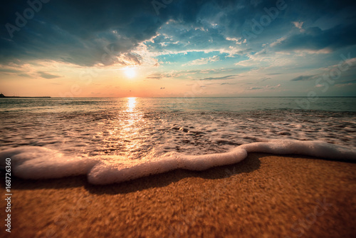 Beautiful sunrise over the sea