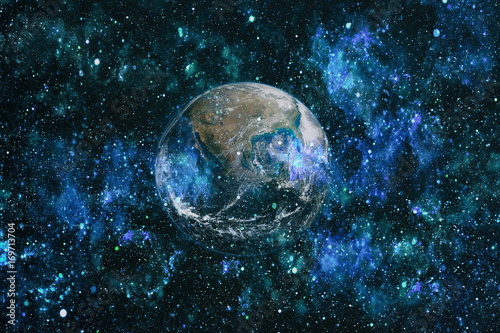 Fotoobraz na płótnie Ziemia z kosmosu. Ten obraz elementy dostarczone przez NASA.