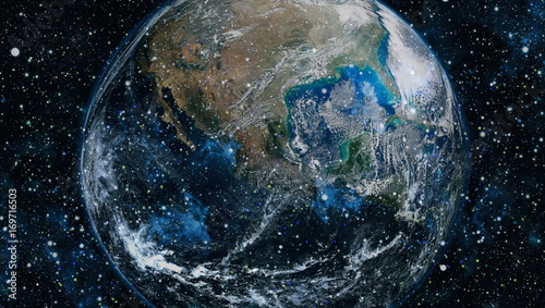 Fotoobraz na płótnie Ziemia z kosmosu. Ten obraz elementy dostarczone przez NASA.