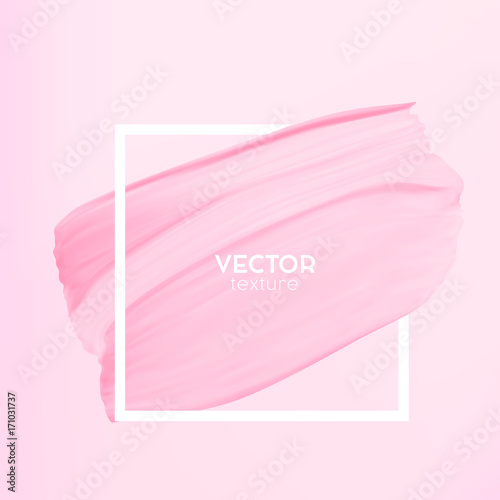 Вектор: Pastel abstract pink smear in frame isolated on vector background. Elegance and subtle Design template for fashion, nails studio, makeup artist, wedding salon logo Pastel abstract pink smear in frame isolated on vector background. Elegance and subtle Design template for fashion, nails studio, makeup artist, wedding salon logo