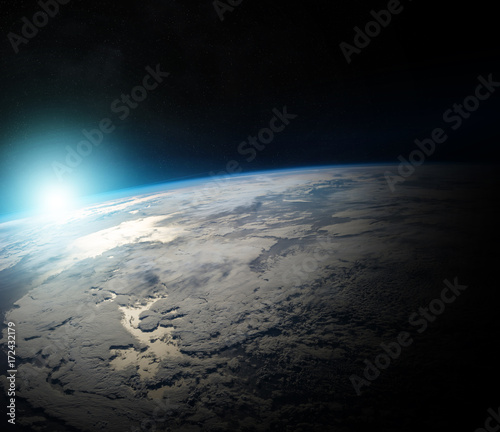Planet Earth in space 3D rendering elements of this image furnished by NASA