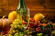 Pumpkins, grapes and apples. grape wine and bright. close-up. holiday halloween Pumpkins, grapes and apples. grape wine and bright. close-up. holiday halloween