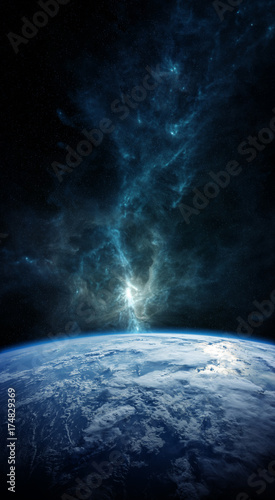 Planet Earth in space 3D rendering elements of this image furnished by NASA