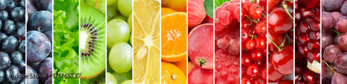 Background of color fresh fruits