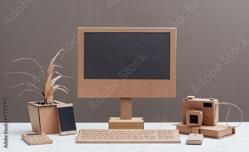 Eco-friendly creative cardboard office