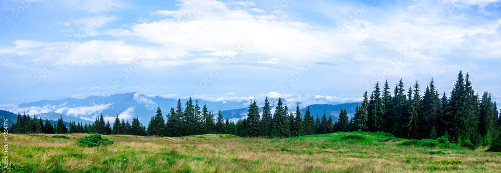 panorama of the mountains