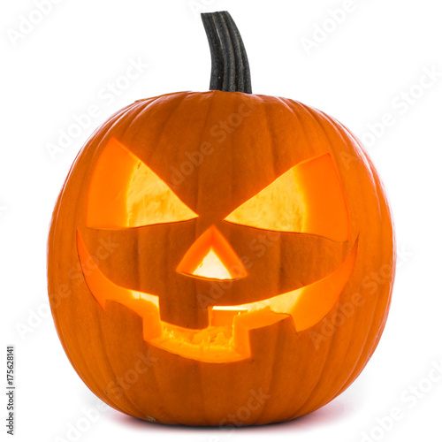 Halloween Pumpkin on white