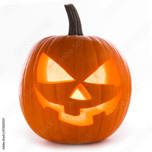 Halloween Pumpkin on white