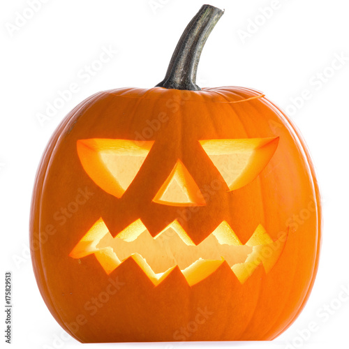 Halloween Pumpkin on white
