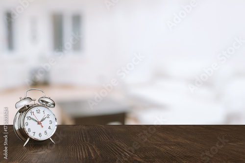 clock on table