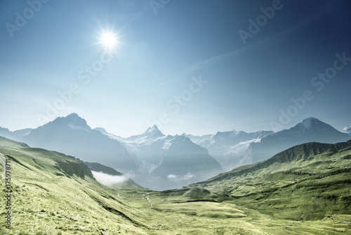 mountains landscape, Grindelwald First, Switzerland