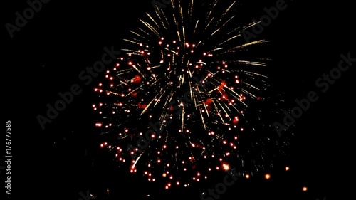 Fireworks display celebration, Colorful Firework HD with sound audio