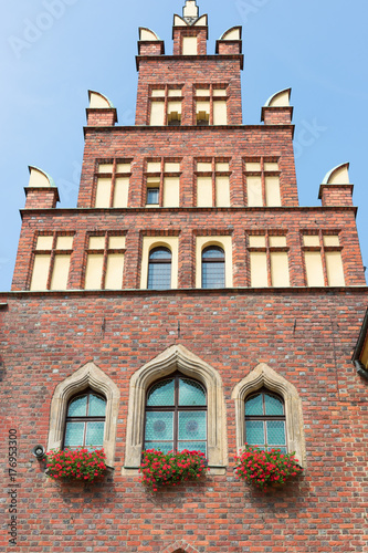 Plakat Piękny stary budynek na wrocławskiej starówce, Ratusz, Polska, Dolny Śląsk