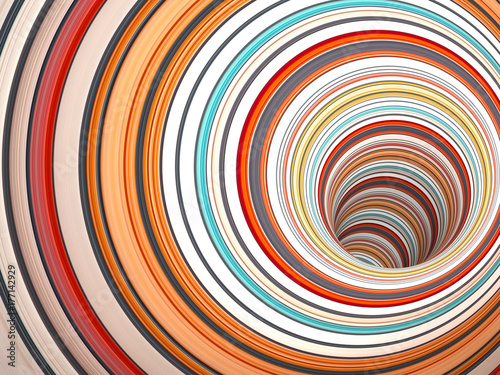 Fototapeta na wymiar Abstract digital background pattern, tunnel 3 d