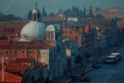 Giudecca. View from the bell tower San Giorgio Maggiore, Venice, Italy