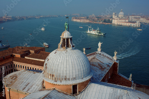 View from the bell tower San Giorgio Maggiore, Venice, Italy