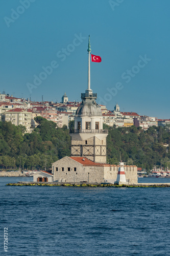 Maiden's Tower from European Side of Istanbul