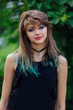 Young beautiful girl with colorful makeup Young beautiful girl with colorful makeup