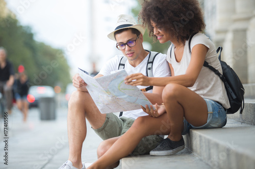 couple in urban holiday