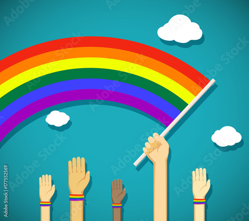 gay rainbow flag