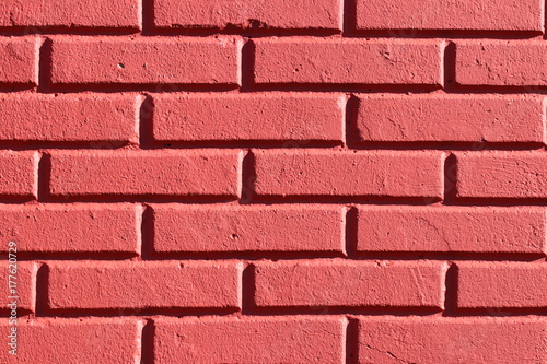 Rote Backsteinmauer/ Wand - Fassade eines Gebäudes