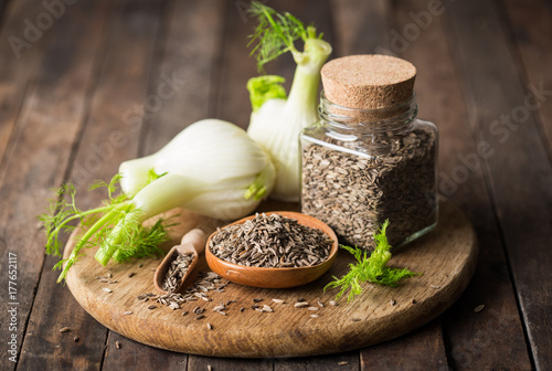 Fennel bulb and seeds,